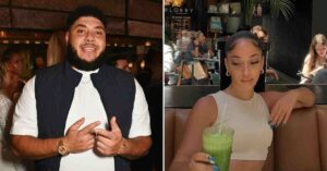 Big Zuu posing with a lady at a public event